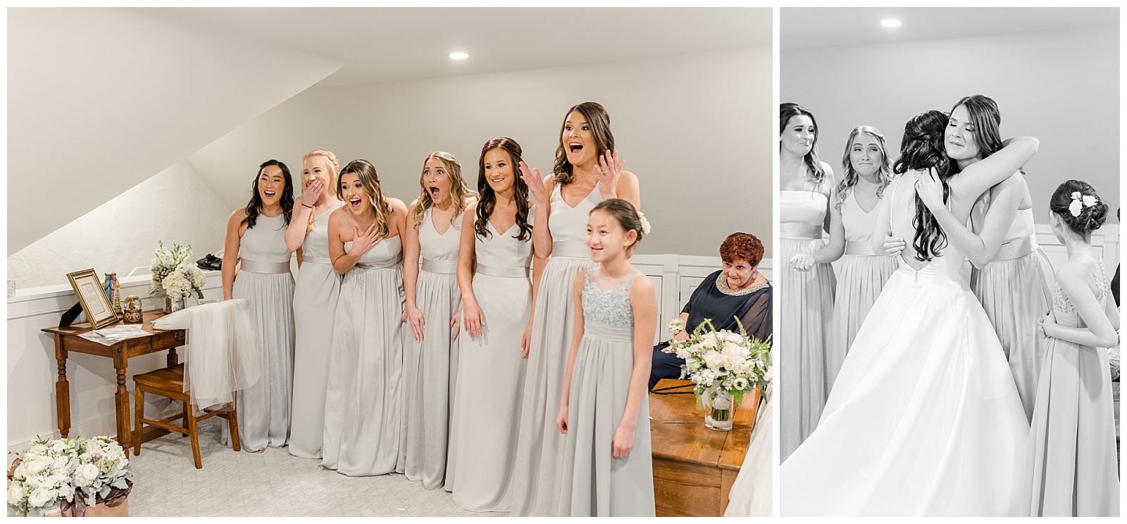 Bridal party wedding look reveal