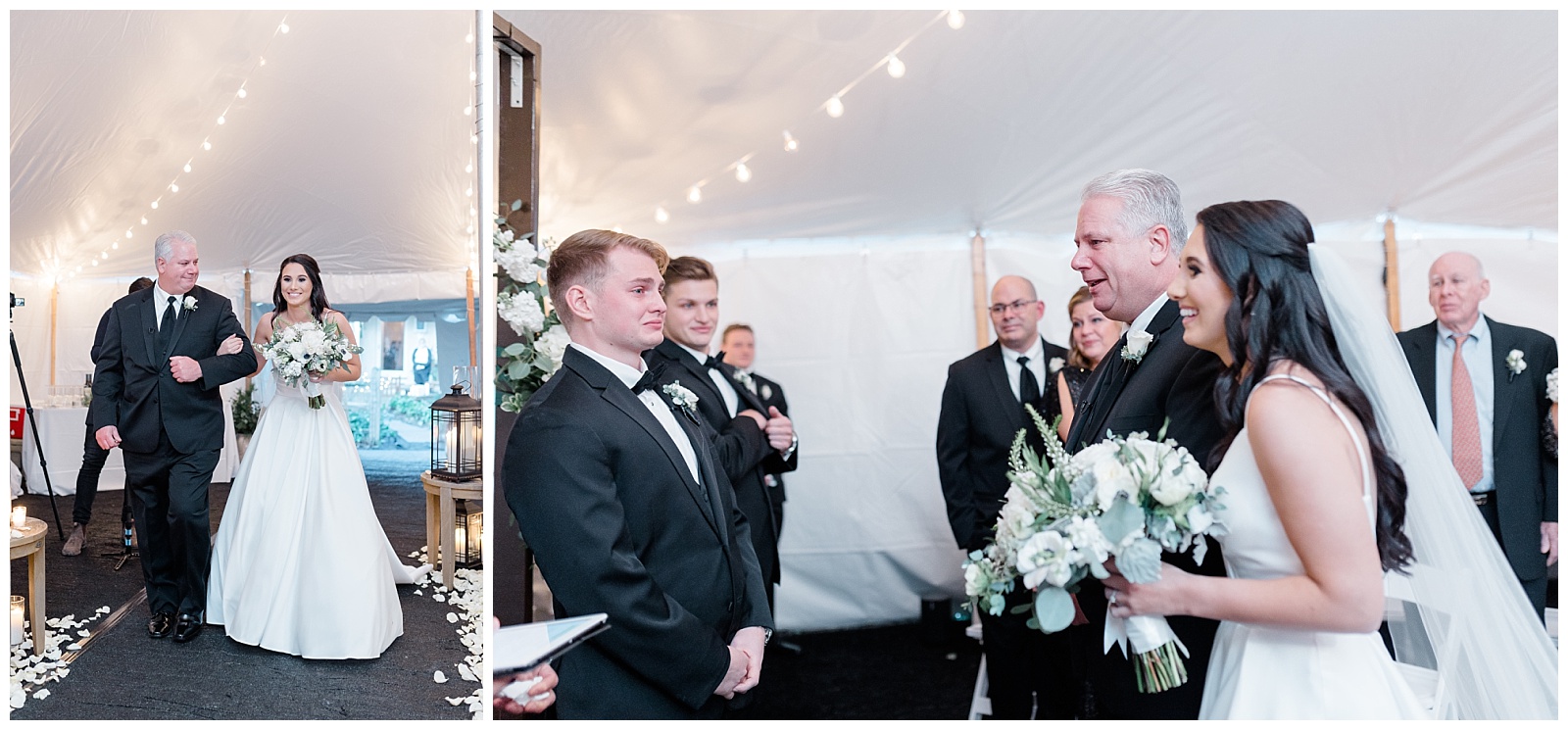 father of the bride gives his daughter away