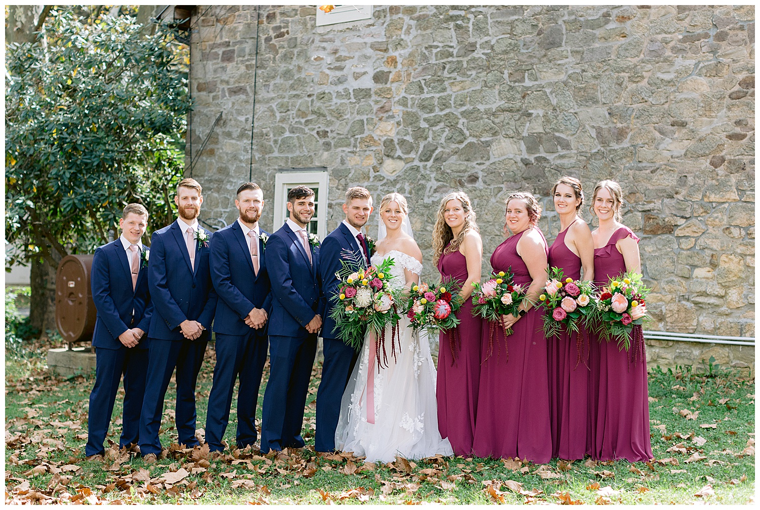 wedding party was majority family members