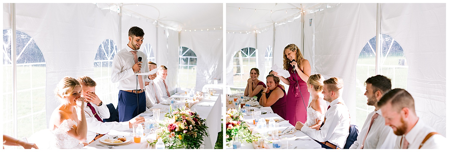 speeches from family members