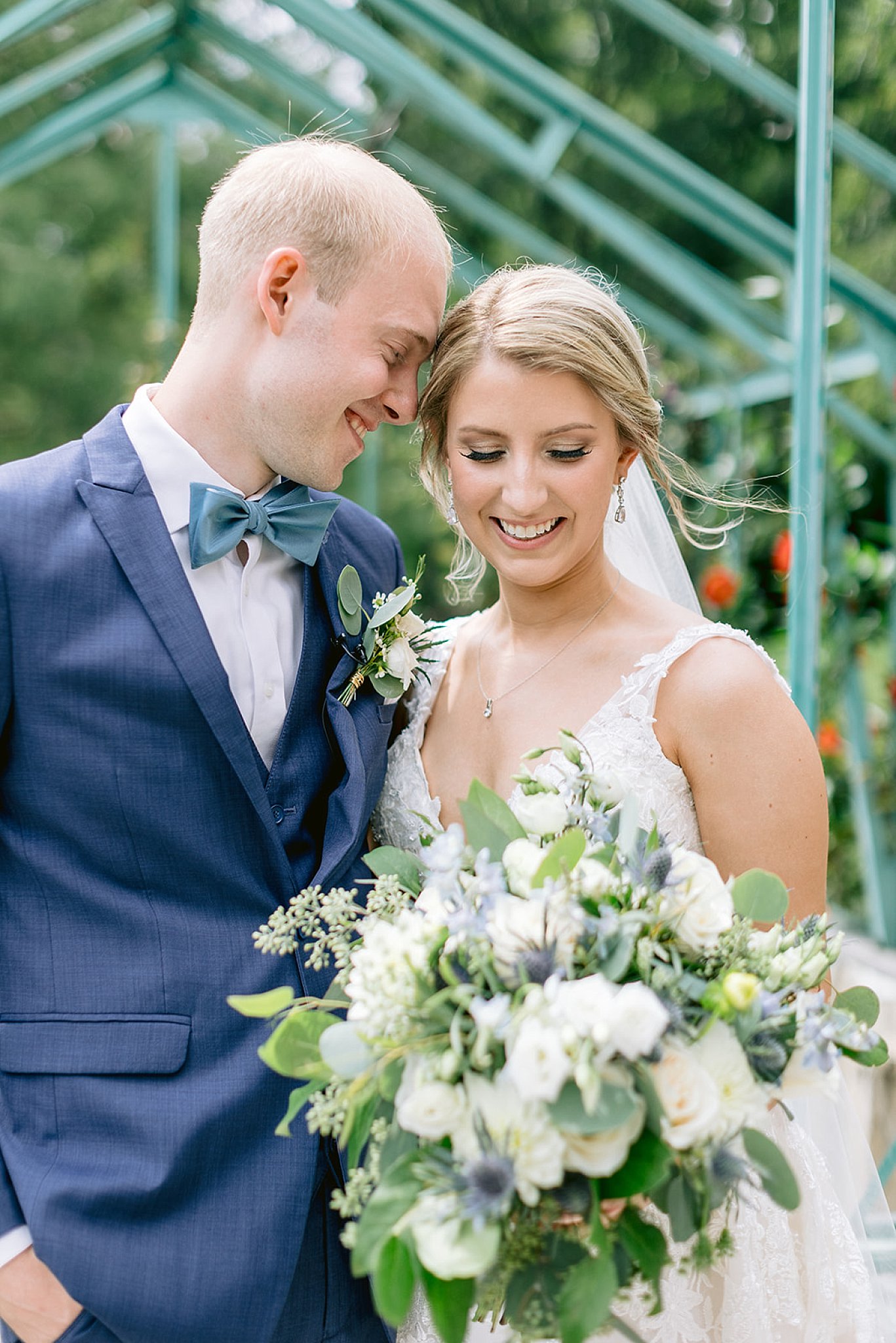 romantic wedding portraits of newlyweds, married at historic acres of hershey